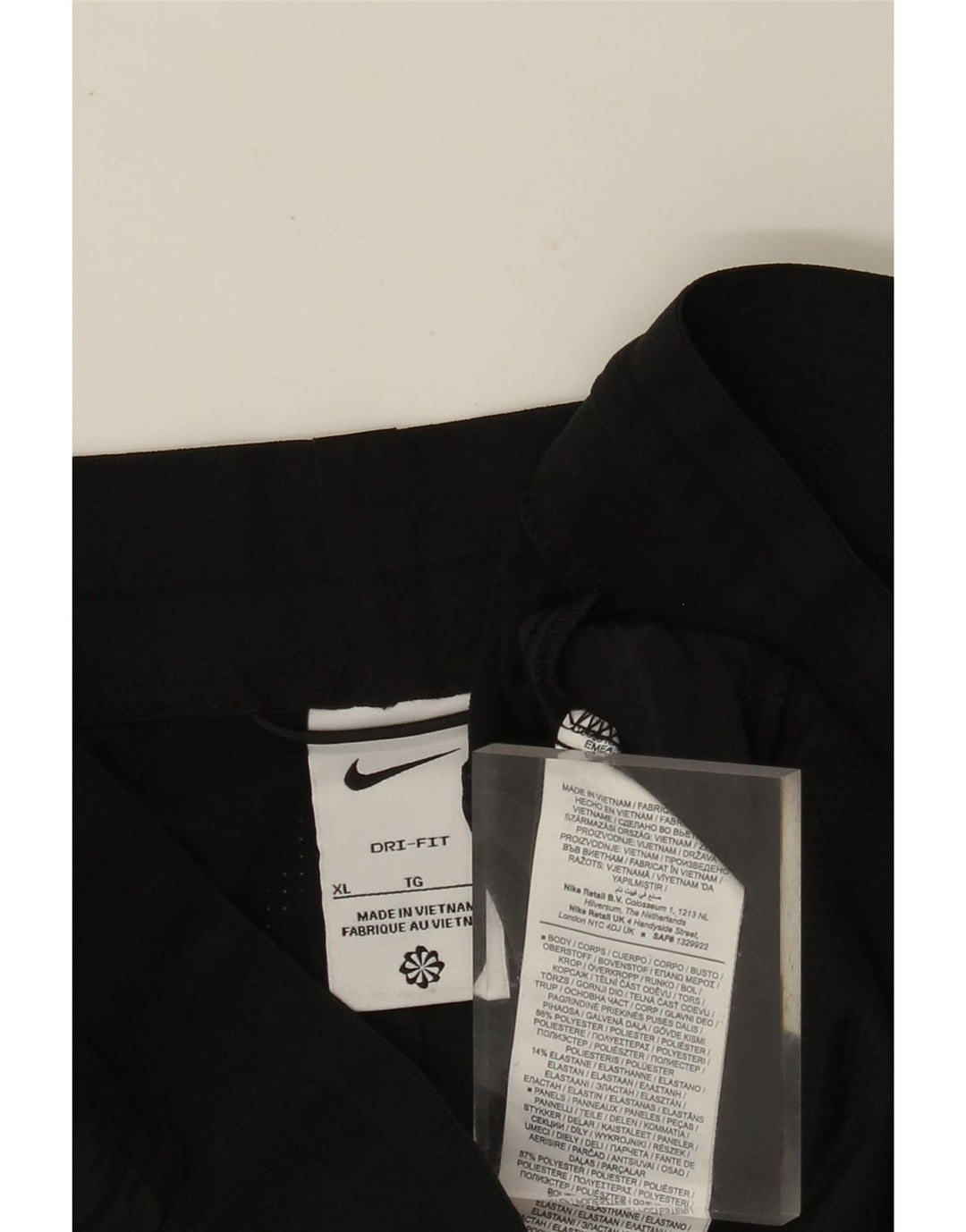 Pantaloncini sportivi NIKE Dri Fit da donna UK 18 XL poliestere nero