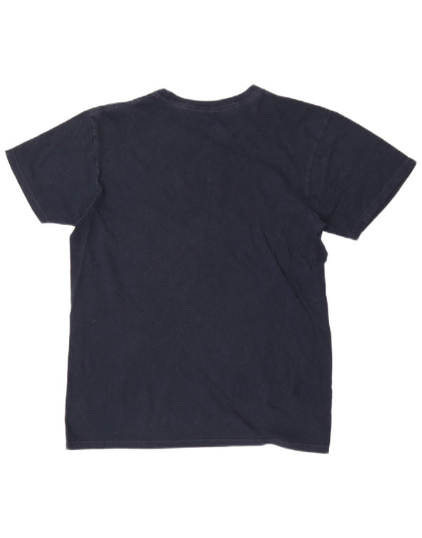 T-shirt grafica da uomo Hard Rock Cafe Barcelona Top in cotone blu navy medio