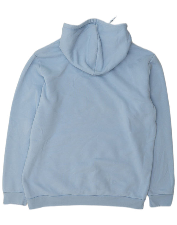 Felpa con cappuccio da uomo Adidas XL in cotone blu