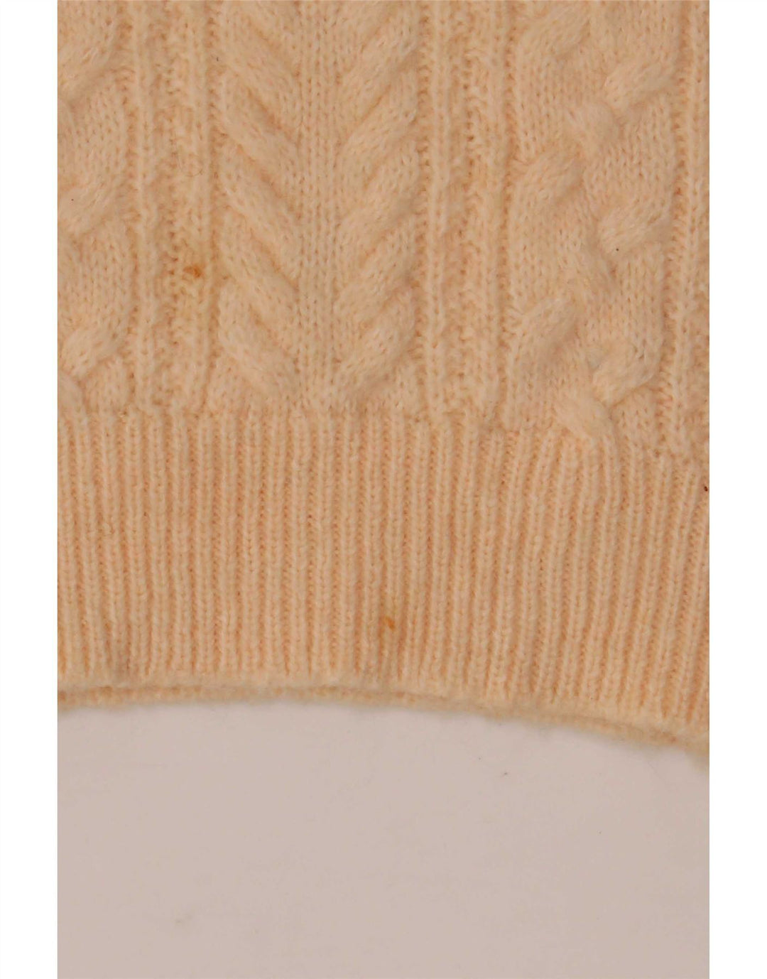 Maglione maglione girocollo da donna Zara UK 16 grande lana beige