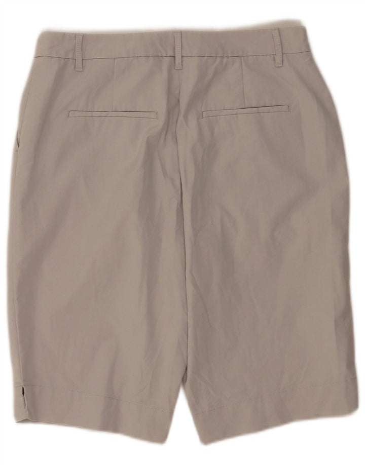 Pantaloncini chino da donna Marks & Spencer UK 12 medi W30 cotone grigio