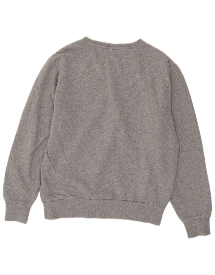 ELLESSE Felpa grafica da uomo Maglione grande cotone grigio