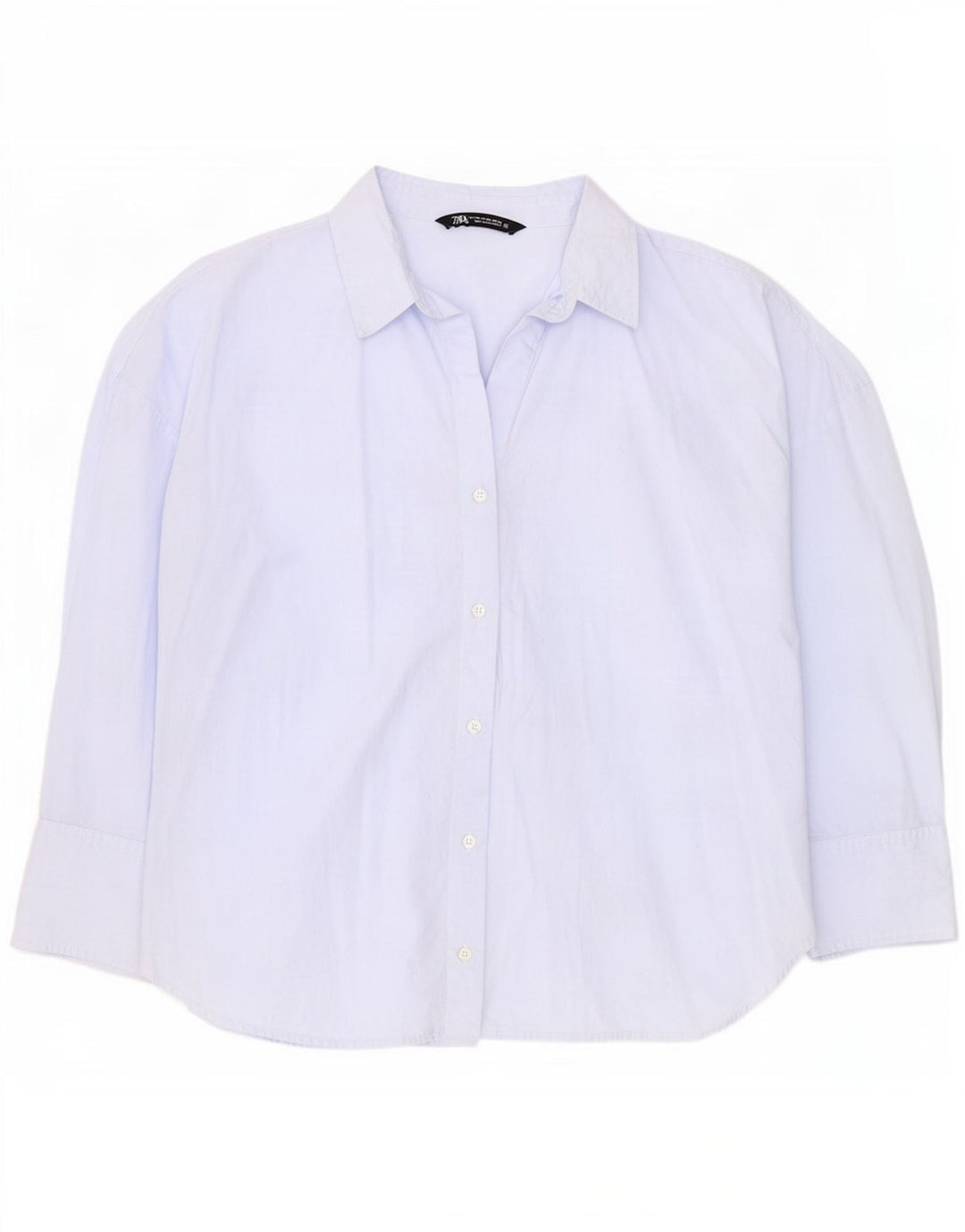 Camicia Zara da donna UK 20 2XL cotone blu
