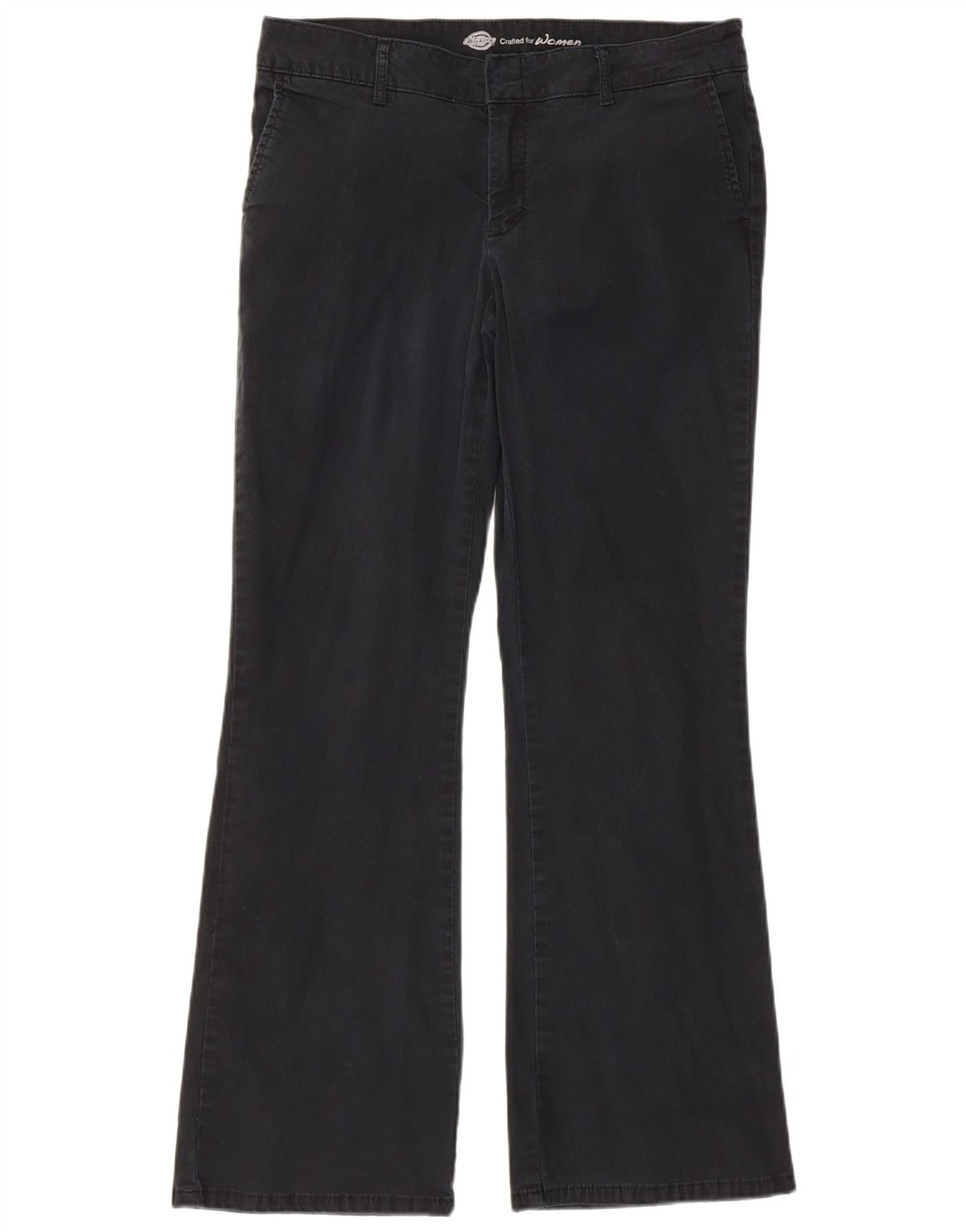Pantaloni casual slim bootcut da donna Dickies W32 L30 cotone nero