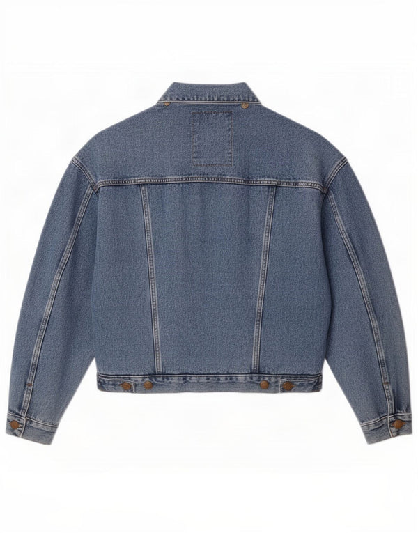 Giacca di jeans vintage da uomo UK 40 grande cotone blu