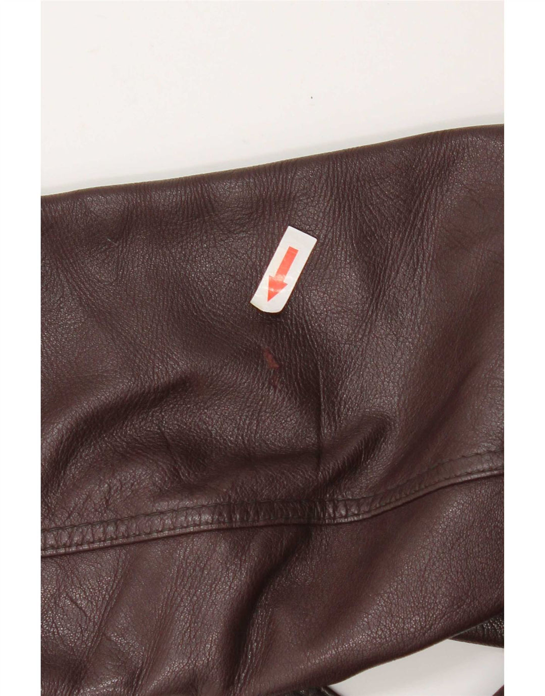 Cappotto in pelle da donna vintage UK 14 Pelle bordeaux media