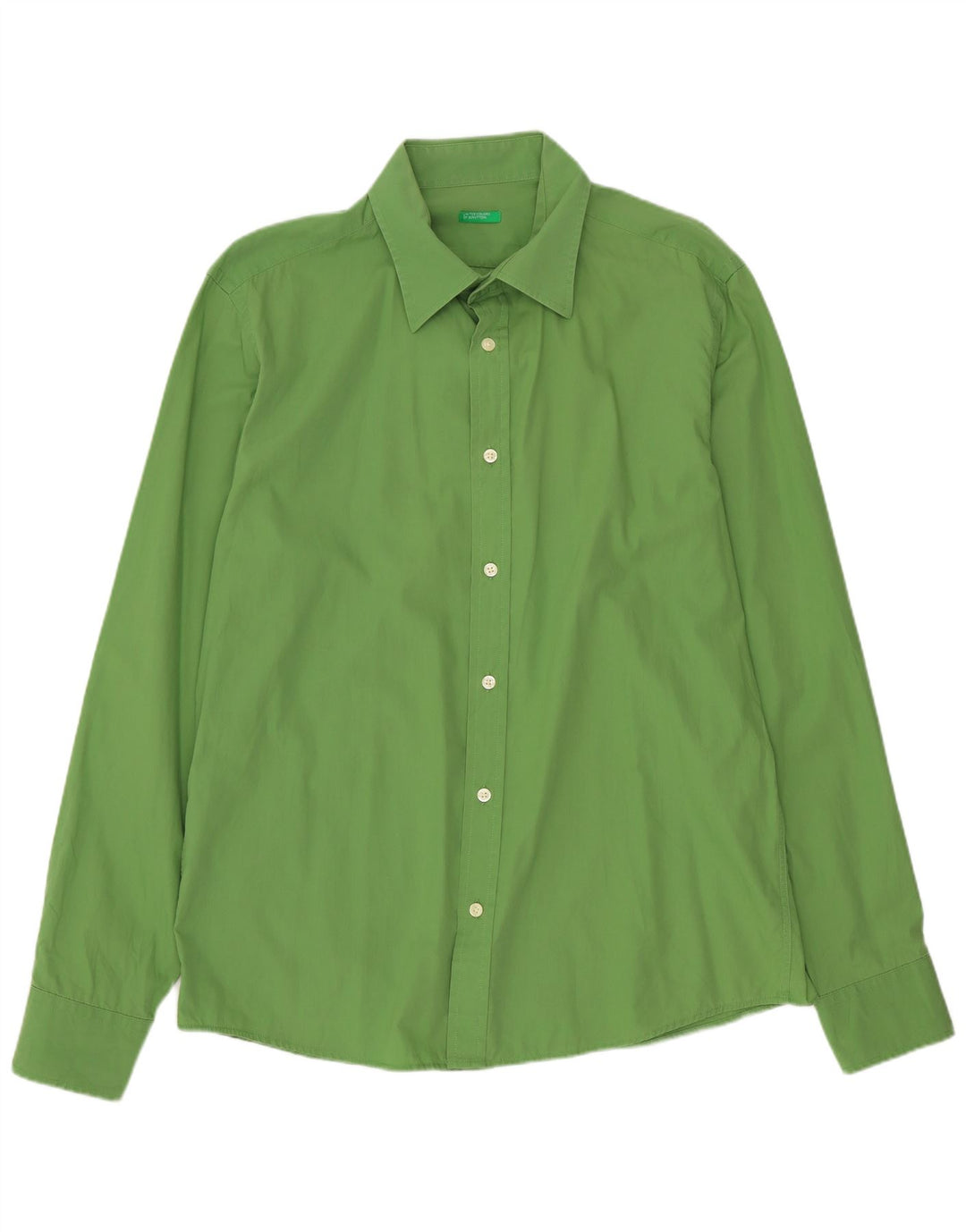 Camicia Benetton Uomo Verde Medio