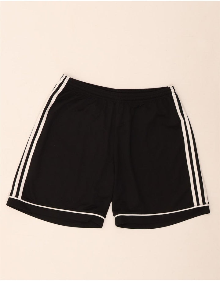 Pantaloncini sportivi Adidas Climalite da uomo grandi in poliestere nero