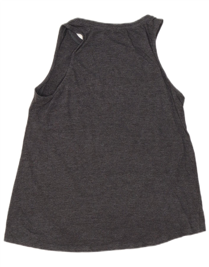 MERCE ORIGINALE Canotta grafica da donna UK 12 Grigio medio