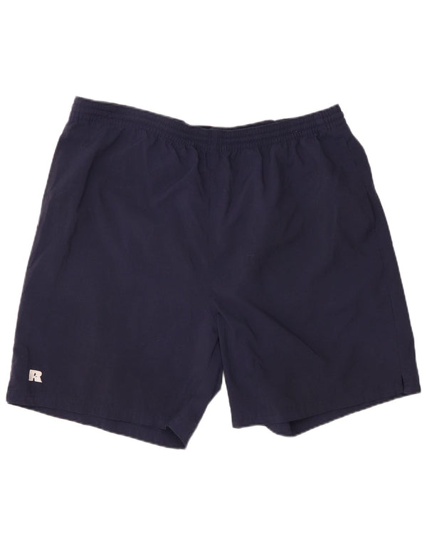 RUSSELL ATHLETIC Pantaloncini da bagno da uomo Grandi in poliestere blu navy