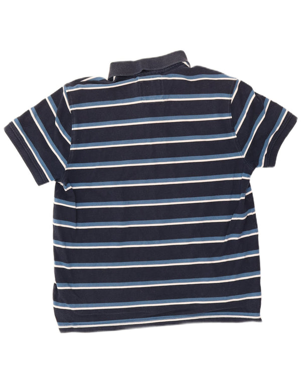 Crew Clothing Polo da uomo XL in cotone a righe blu navy