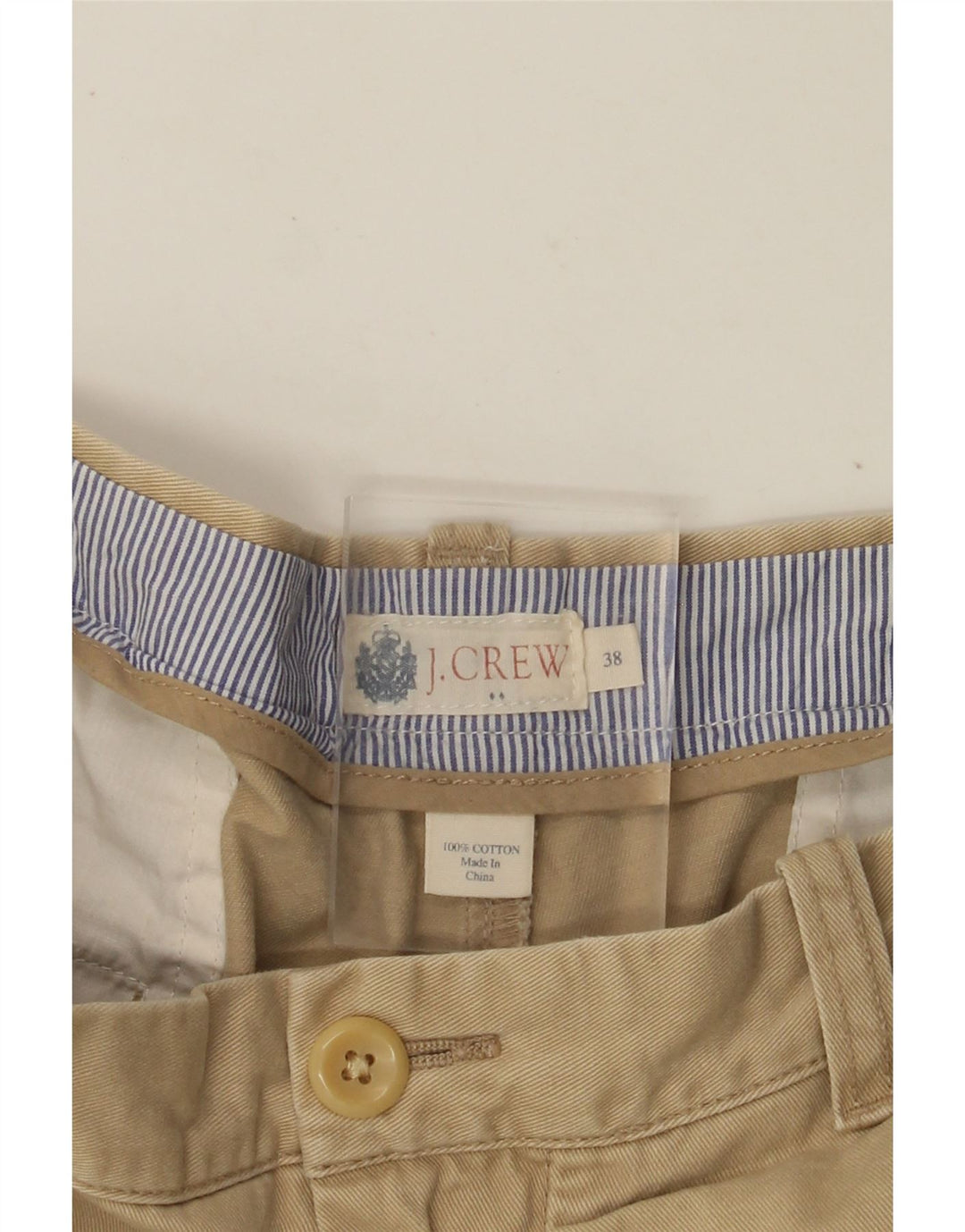 Pantaloncini chino da uomo J. CREW W38 XL cotone beige