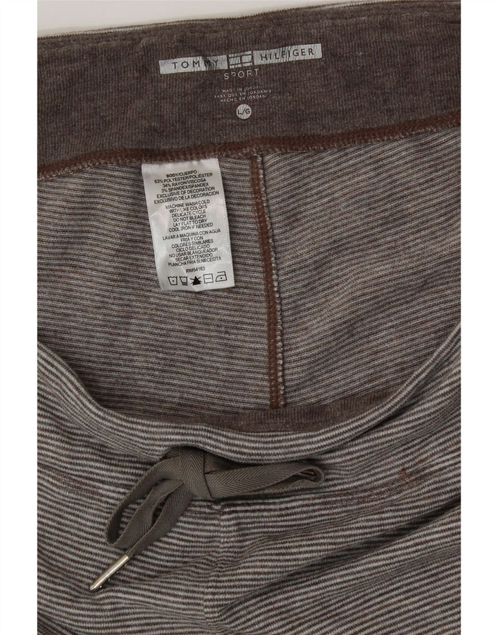 TOMMY HILFIGER Pantaloni da tuta da donna Joggers UK 16 Large Grigio