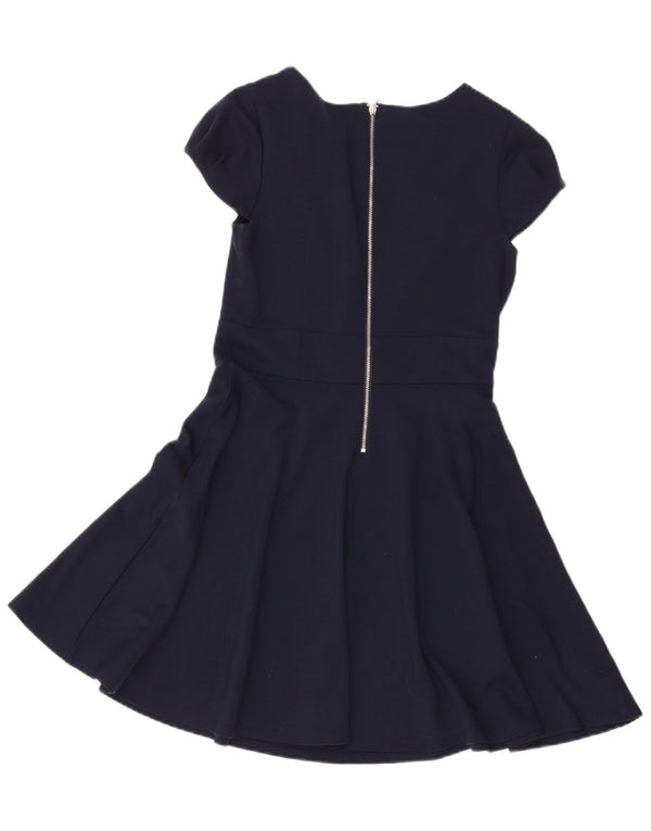 Abito a trapezio da donna Oasis UK 10 piccolo poliestere blu navy