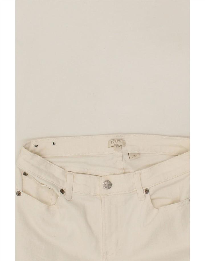 J. CREW Womens Skinny Jeans W26 L28 White Cotton Vintage J. Crew and Second-Hand J. Crew from Messina Hembry 