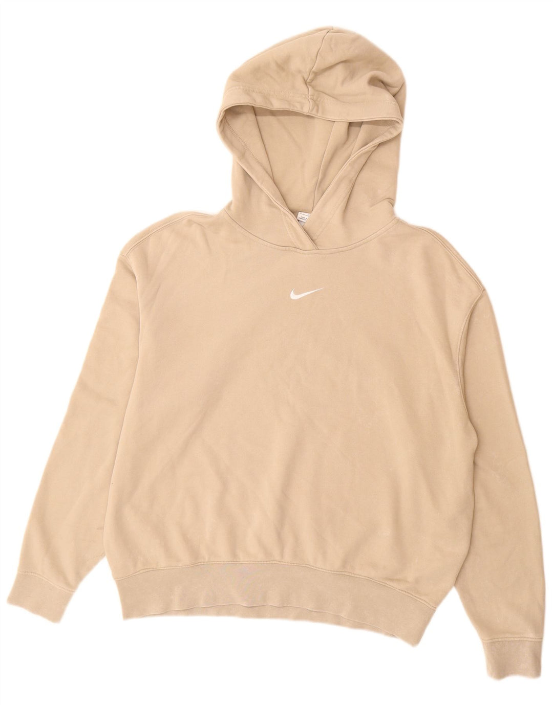 Felpa con cappuccio da uomo Nike in cotone beige medio