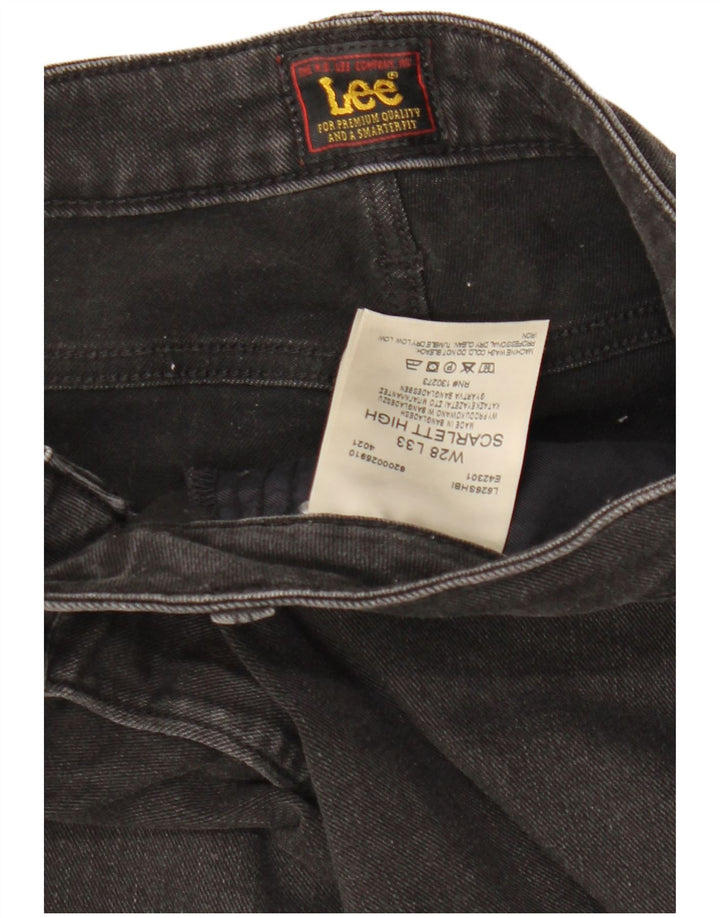 Jeans skinny alti Scarlett da donna LEE W28 L33 cotone nero