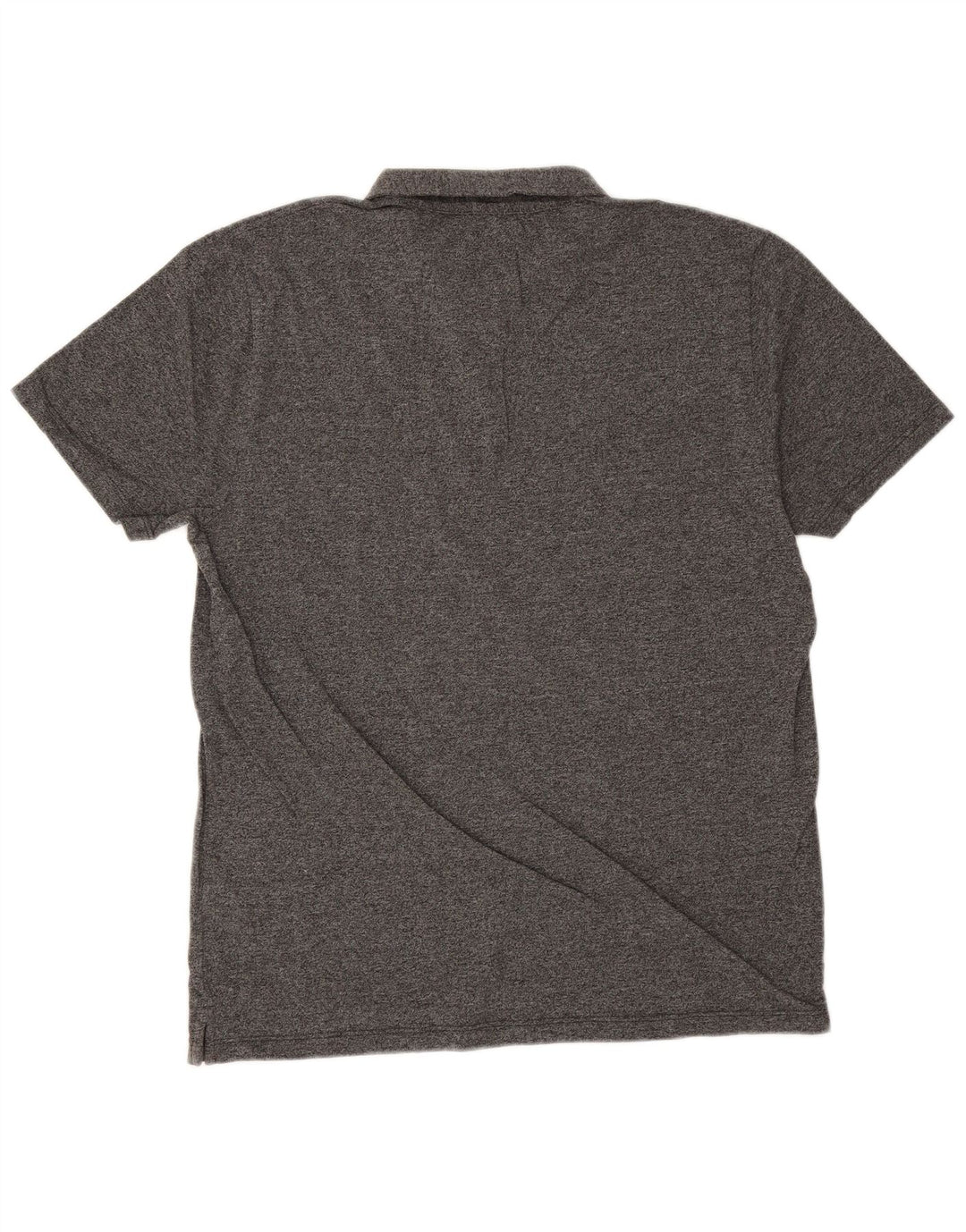 Polo da uomo Reiss grande in cotone chiazzato grigio