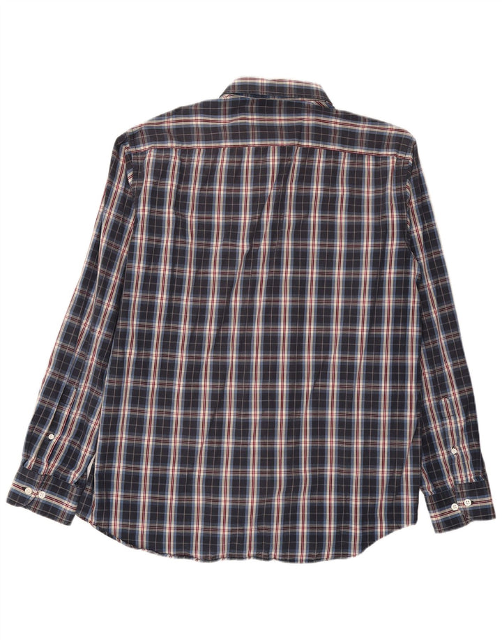 Camicia da uomo Carrera 2XL a quadri blu navy