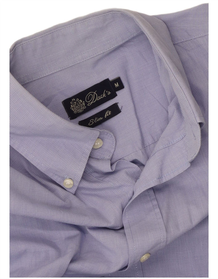 Camicia slim fit da uomo Dack's blu medio pied de poule