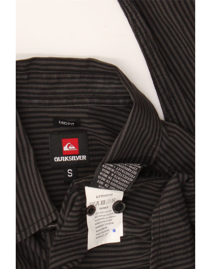 Camicia Quiksilver da uomo a vestibilità media, piccola, in cotone a righe grigie