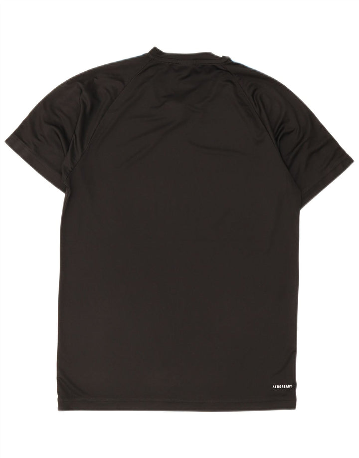 T-shirt da uomo Adidas Top Small nera in poliestere