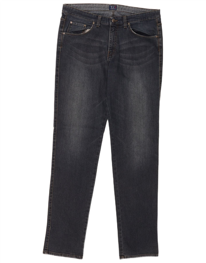 Jeans Slim Uomo Trussardi W38 L34 Blu Cotone