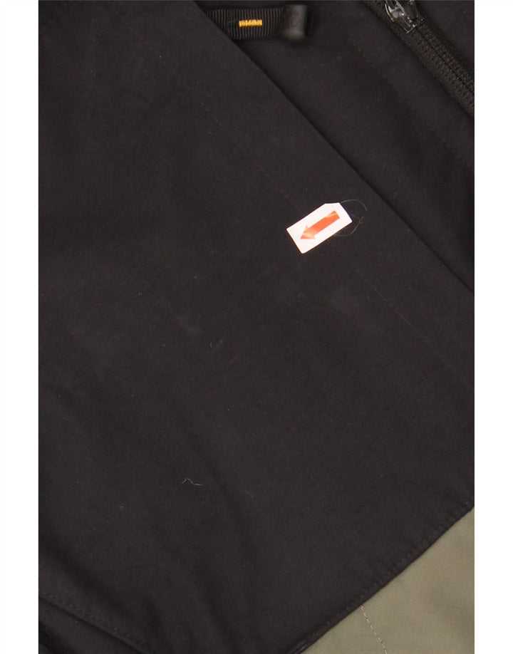 JACK WOLFSKIN Giacca a vento da uomo UK 36/38 Colorblock medio kaki