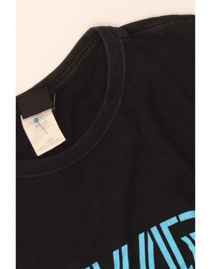 T-shirt grafica da uomo Quiksilver Top in cotone nero medio
