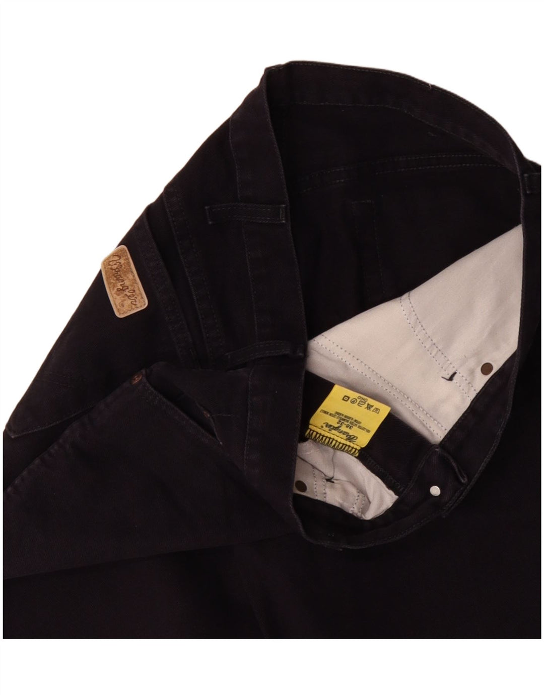 Jeans dritti da uomo Wrangler Ohio W36 L28 cotone blu navy