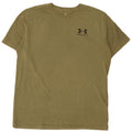 T-shirt da uomo Under Armour Top Large in cotone kaki
