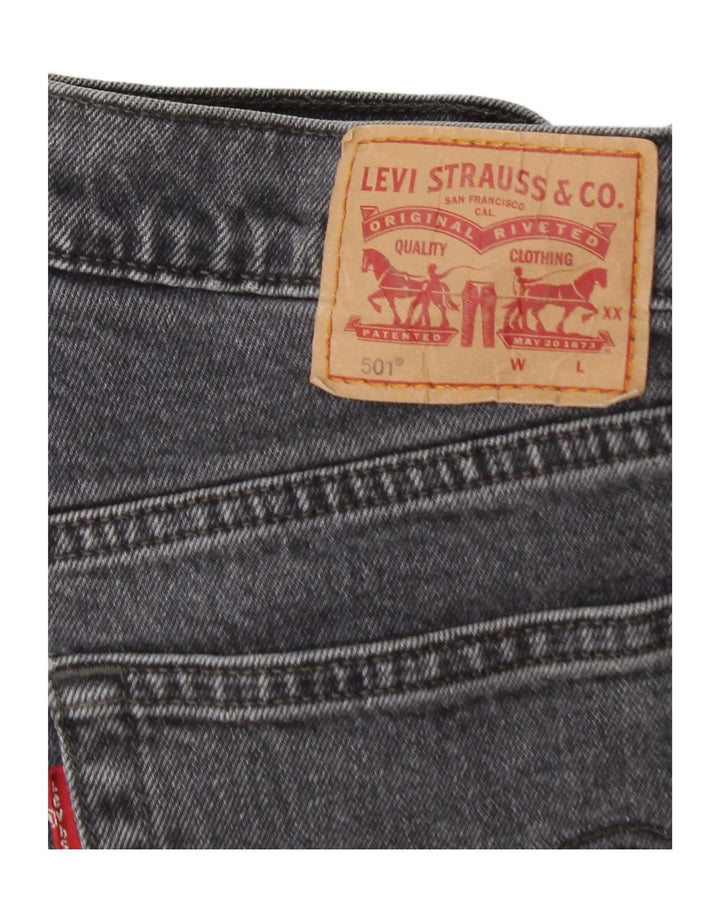 LEVI'S Jeans dritti da donna 501 W28 L26 cotone nero