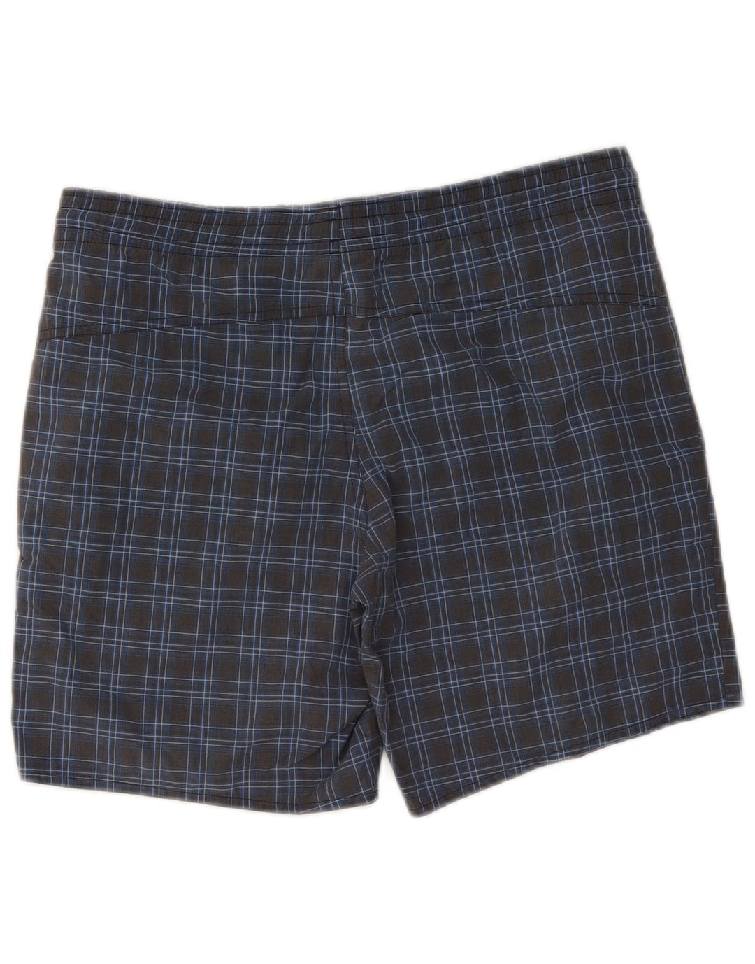 Pantaloncini da bagno da uomo Adidas piccoli in poliestere a quadri blu navy