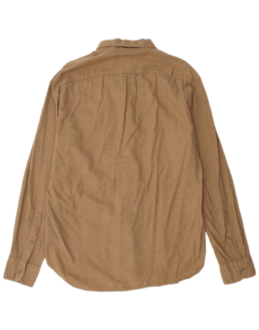 J. CREW Camicia da uomo in flanella di cotone beige medio