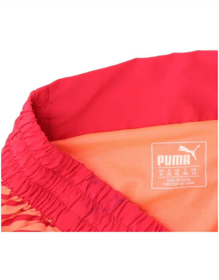 Pantaloncini sportivi da donna Puma UK 12 Poliestere a righe rosa medio
