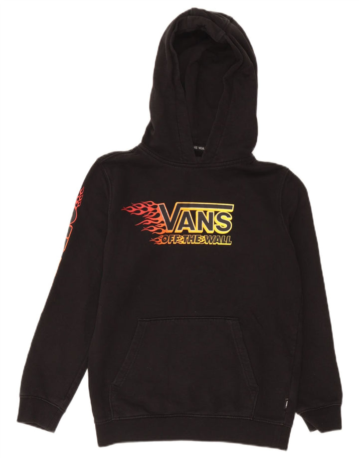 Felpa con cappuccio grafica da donna Vans UK 12 media nera