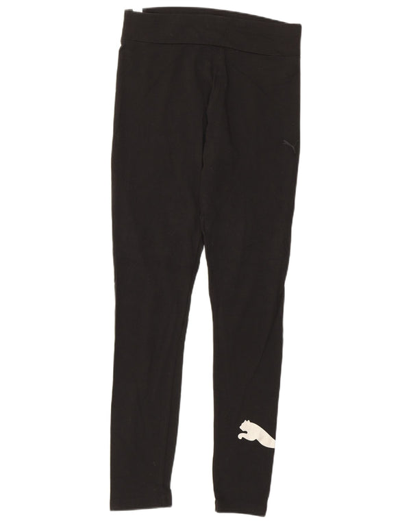 Leggings grafici da donna Puma UK 12 cotone medio nero