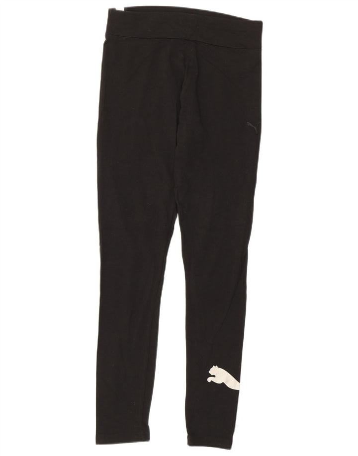Leggings grafici da donna Puma UK 12 cotone medio nero