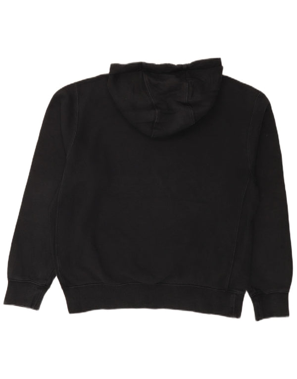 Felpa con cappuccio grafica Nike da uomo in cotone nero medio