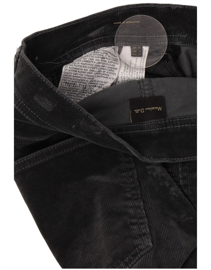 Pantaloni da donna in velluto a coste Massimo Dutti EU 40 Medium W30 L31 Blu Navy