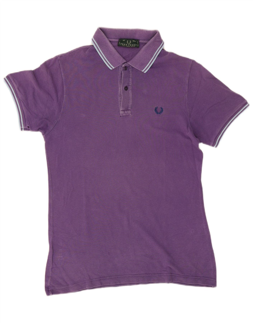 Polo da uomo FRED PERRY in cotone a righe viola medio