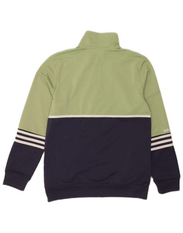 Giacca da tuta da ragazzo Adidas 12-13 anni verde Colourblock Sports
