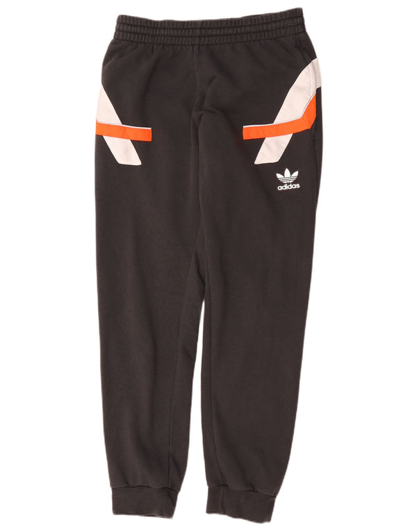 Pantaloni da tuta da uomo Adidas Joggers Medium Black Colourblock in cotone