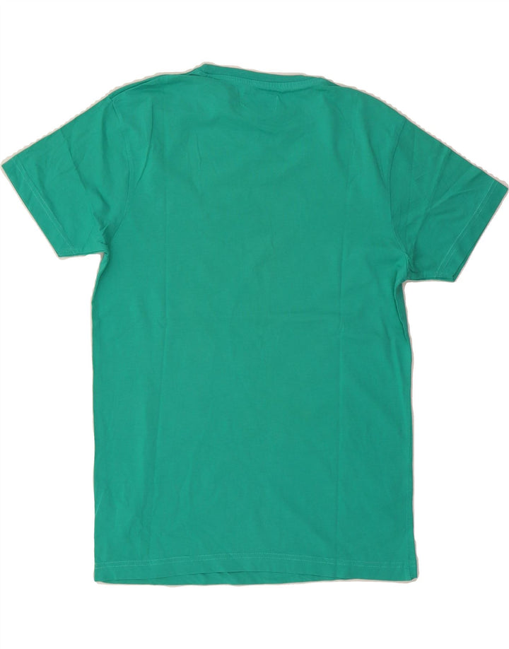 JACK & JONES Mens Graphic T-Shirt Top Medium Turquoise Cotton Vintage Jack & Jones and Second-Hand Jack & Jones from Messina Hembry 