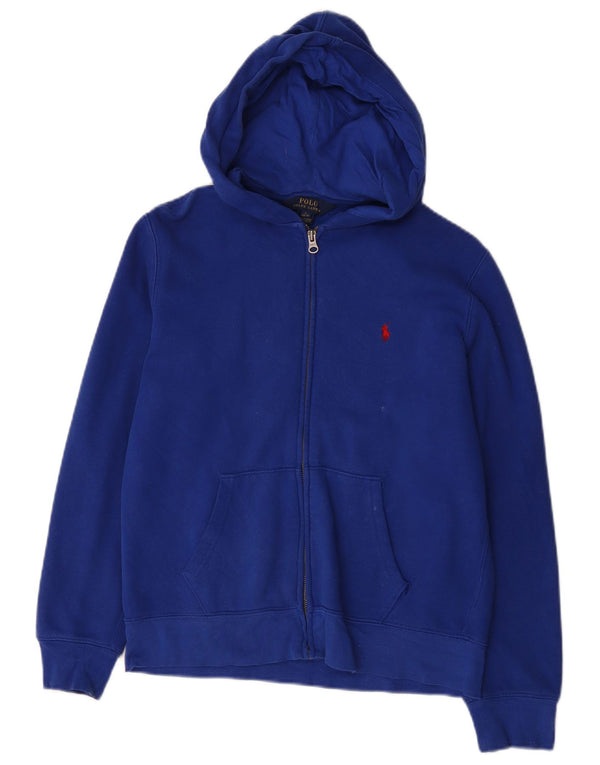 Maglione con cappuccio e zip per ragazzi Polo Ralph Lauren 14-15 anni grande in cotone blu