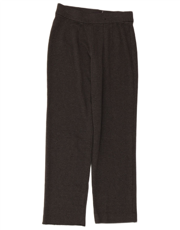 Pantaloni da donna Marks & Spencer UK 10 Small W26 L26 Pied de poule grigio