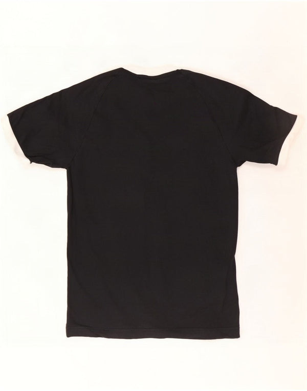 T-shirt Adidas da uomo Top Small in cotone nero