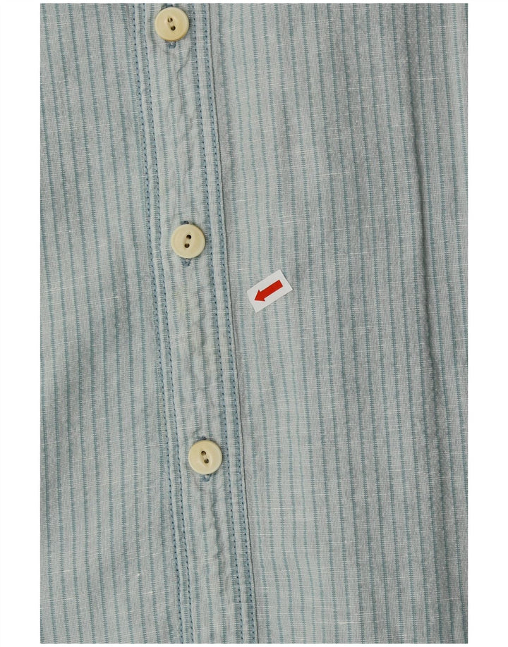 Camicia da uomo dal taglio classico Fat Face, grande lino a righe blu