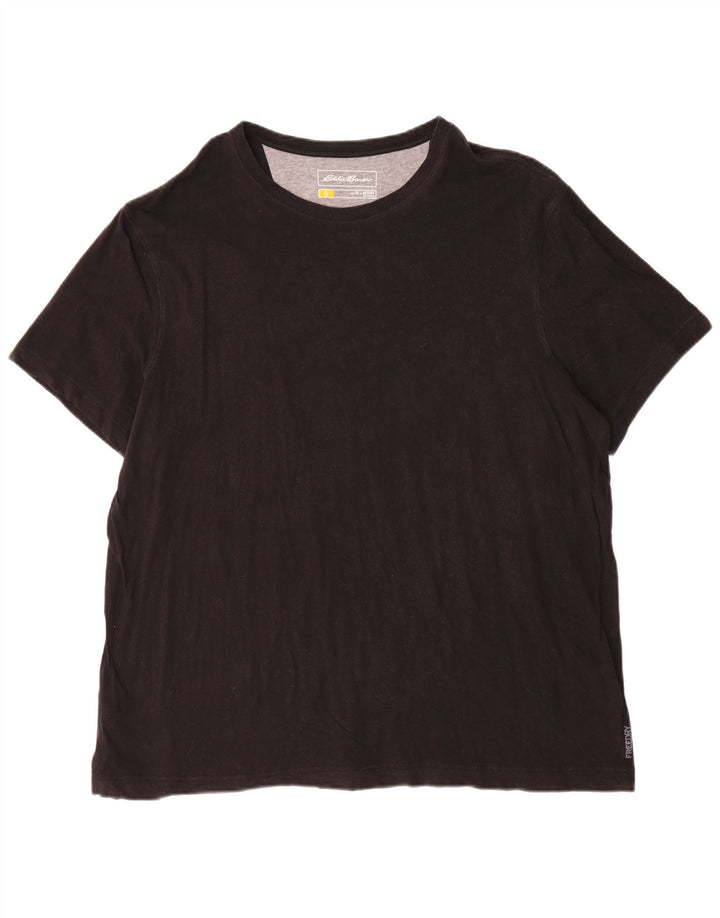 T-shirt attiva da uomo Eddie Bauer Top XL in cotone nero