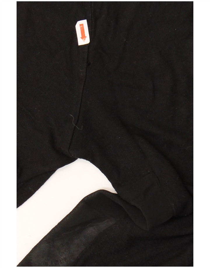 Maglione Zara da donna a maniche corte con collo alto, UK 14, medio, nero